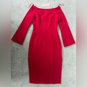 KEEPSAKE the Label Vibrant Red Long Sleeve Dress NWT